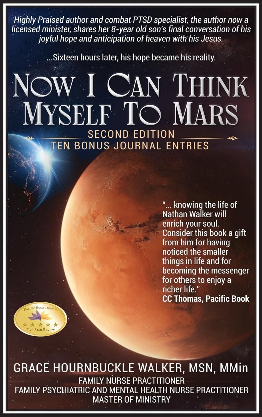 Book cover: Now I Can Think Myself to Mars.